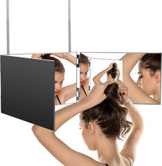 Nastavljivo zrcalo za striženje las s 360° pogledom