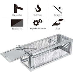RAZTFATZ komplet 2 kovinskih pasti za miši in podgane