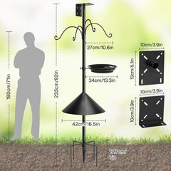 DOUBLECARE stabilna in nastavljiva vrtno stojalo za hranjenje ptic
