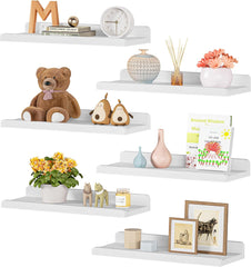 6kos belih visečih polic dolžine 40 cm