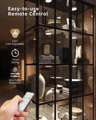 LED Magnetna Luč za Omare s Touch Control in Daljinskim Upravljanjem - 6 kosov