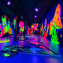 100 W LED UV projektor za črno svetlobo - IP66 vodoodporna, UV luč za zabave