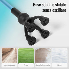 CAREBODA Zložljiva oporna palica z nastavljivo višino in T-ročajem