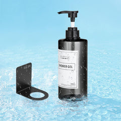 Siv stenski dozirnik mila brez vrtanja, 500 ml - komplet 4 kosi