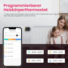 Pametni WiFi Termostat za Radiatorje Združljiv z Alexo in Google Home
