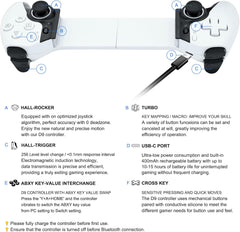 JOSO brezžični igralni krmilnik za iPhone/iPad/Android/PC/Switch/PS4 - bela