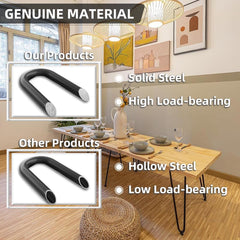 Komplet 4 kovinskih nog za mizo, 30 cm