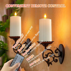 LED sveče z upravljalnikom in časovnikom XL