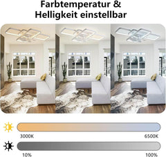 Stropni Ventilator z LED Osvetlitvijo - 80 W