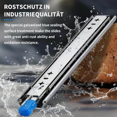 QWEZIX težko nosilna vodila za predale z zaklepom