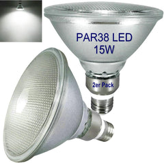 LED reflektor E27 PAR38, 15 W hladna bela svetloba, 2 kosa