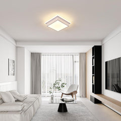 Kvadratna LED stropna svetilka, toplo bela svetloba