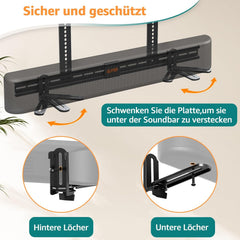 Univerzalni nosilec za soundbar - črne barve