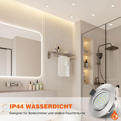 ACELIFE komplet 6 vrtljivih in zatemnilnih LED reflektorjev s tremi barvnimi temparaturami