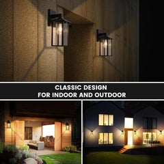 Zunanja stenska svetilka iz aluminija in stekla