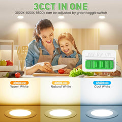 Zatemnljiva LED Vgradna Svetilka, 230 V, 10 W, 1050 LM (Komplet 6 kosov)