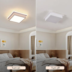 Kvadratna LED stropna svetilka, toplo bela svetloba