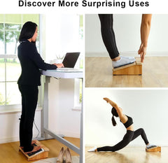 STRONGTEK Ergonomski lesen podstavek za noge