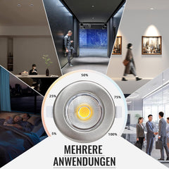 LED reflektor vgradni, 7W, 95mm, 5000K, 6 kosov