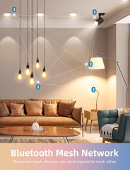 Pametna LED žarnica E27 12 W RGB z Bluetooth upravljanjem, 6 kosov