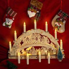 LED brezžične božične sveče s časovnikom - 20 kosov