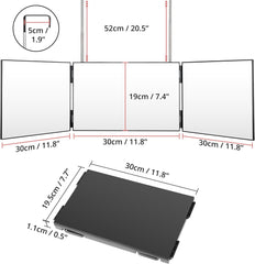 Nastavljivo zrcalo za striženje las s 360° pogledom