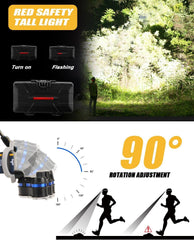 Super Svetla LED Naglavna Svetilka - 18000 Lumnov