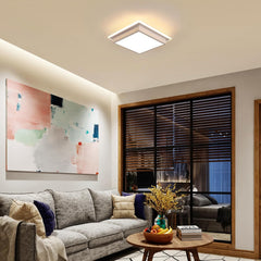 Kvadratna LED stropna svetilka, toplo bela svetloba