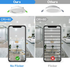 Vgradna LED reflektorska svetilka, 7 W, zatemnljiva, 6 kosov