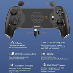 MEGADREAM USB-C mobilni igralni kontroler za iPhone 16/15 in Android
