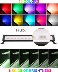 RGB LED reflektor 42 W s 30 načini in daljincem za notranjo in zunanjo uporabo