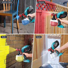 ENEACRO 700 W set s pištolo za barvanje s 1200 ml posodo in 5 šobami