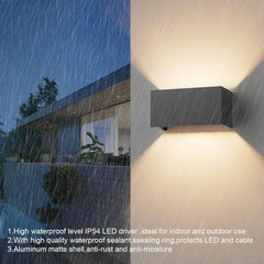 18 W LED Zunanje Stenske Svetilke - (Komplet 2 Kosa)