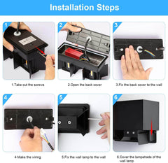 20 W Stenska Svetilka z Nastavljivim Snopom Svetlobe - 3000 K