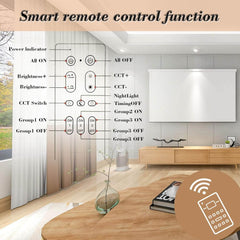 FITZMIA LED zatemnljiva stropna svetilka z lesenim dekorjem