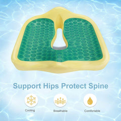 Ortopedska Sedežna Blazina s Spominsko Peno in Hladilnim Gelom