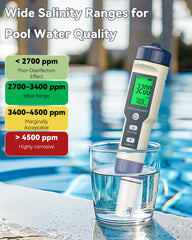 Tester kakovosti vode 5 v 1 z visoko natančnostjo