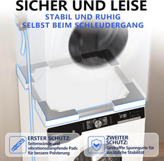 JHCHU prilagodljiv vmesni okvir za pralni in sušilni stroj (45–68 cm)