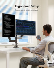 Nastavljiv nosilec za dva monitorja