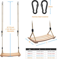 FASPUP Lesena gugalnica za otroke in odrasle do 100 kg