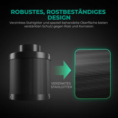 MARS HYDRO 150 mm zamenljiv filter z aktivnim ogljem za nadzor vonjav