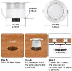 GBIC LED Vgradne Talne Luči za Zunanjo Uporabo - 30 kos