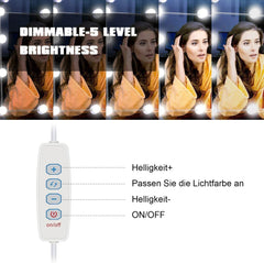 Hollywood komplet luči za kozmetično ogledalo s 14 LED žarnicami