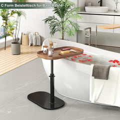 YUTVCZO višinsko nastavljiva in vrtljiva stranska mizica