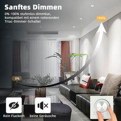 LED reflektor vgradni, 7W, 95mm, 5000K, 6 kosov