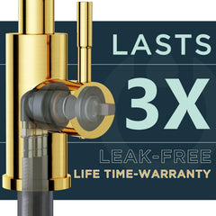 FORIOUS Kuhinjska Pipa, 360° Raztegljiva, Zlata