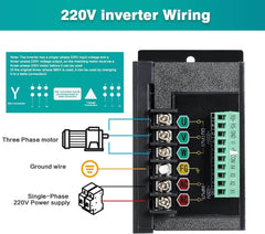 DEWIN Frekvenčni pretvornik 750 W - enofazni vhod / trifazni izhod