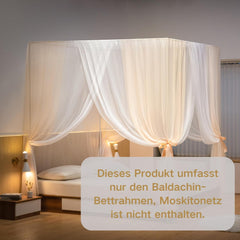 Posteljni Okvir za Baldahin s Štirimi Stebri - 150 x 200 cm