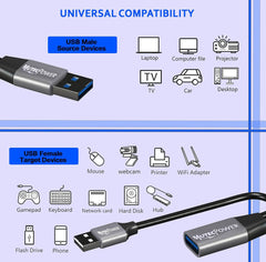 15m Aktivni USB 3.0 Podaljšek s Ojačevalniki