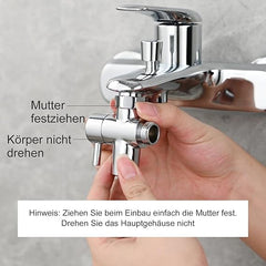 3-smerni preklopni ventil, krom, M22xM24 adapter